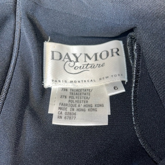 VTG Daymor Couture black Embellished Tunic - size 6 - Picture 8 of 10